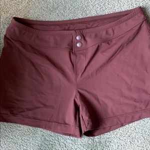Athleta size Large brown swim shorts